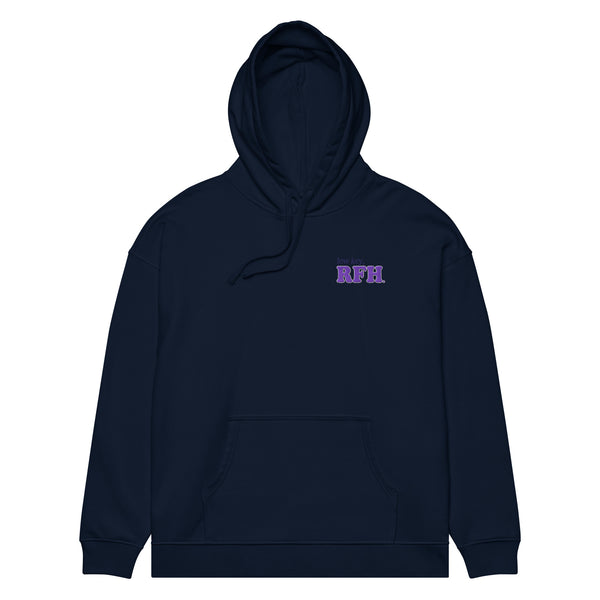 low key, RFH - Unisex organic relaxed hoodie French Navy