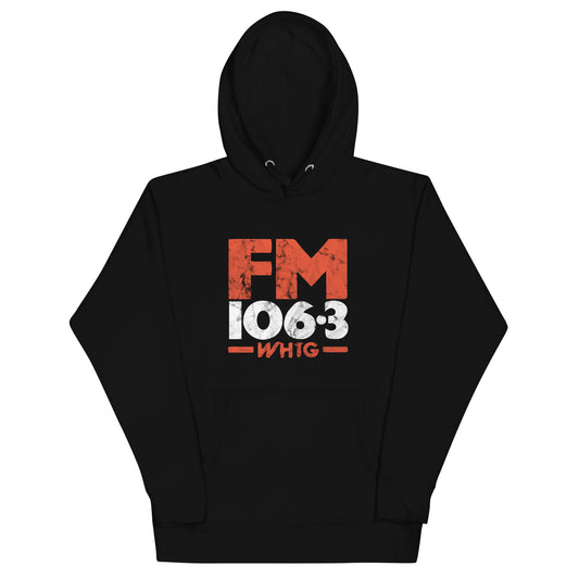 FM106.3 WHTG - NEW JERSEY - Unisex Hoodie Black