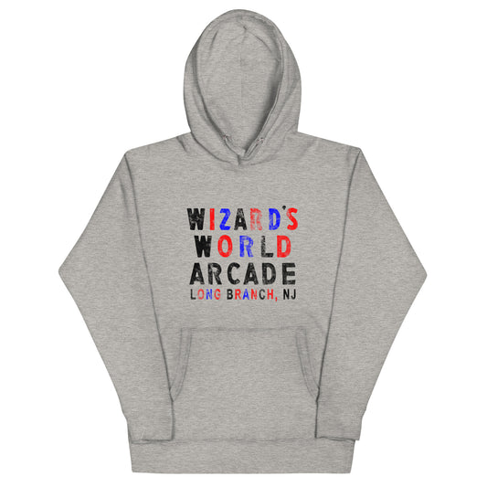 Wizard's World Arcade - LONG BRANCH - Unisex Hoodie Carbon Grey