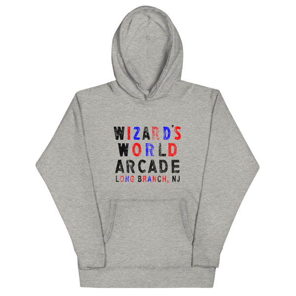 Wizard's World Arcade - LONG BRANCH - Unisex Hoodie Carbon Grey