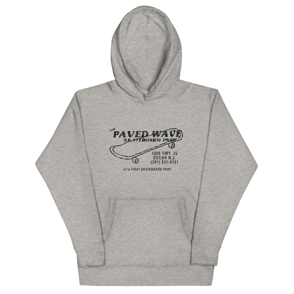 The Paved Wave - OCEAN - Unisex Hoodie Carbon Grey