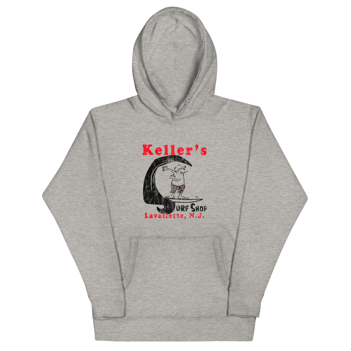Keller's Surf Shop - LAVALLETTE - Unisex Hoodie Carbon Grey