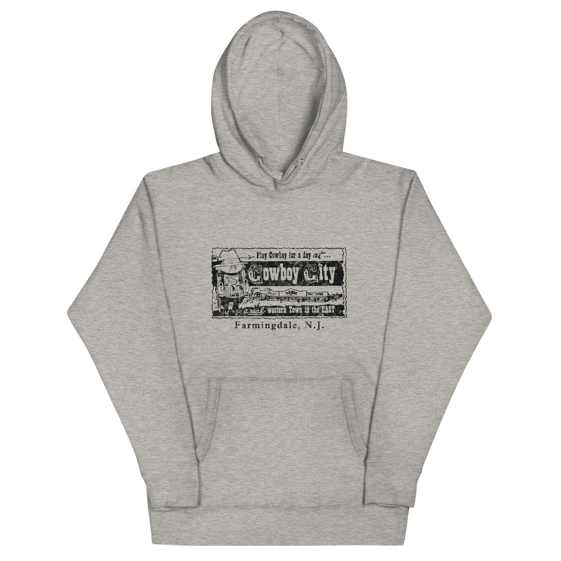 Cowboy City - FARMINGDALE - Unisex Hoodie Carbon Grey