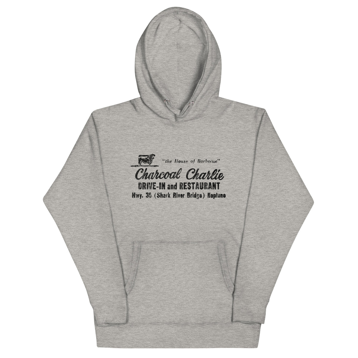 Charcoal Charlie - NEPTUNE - Unisex Hoodie Carbon Grey