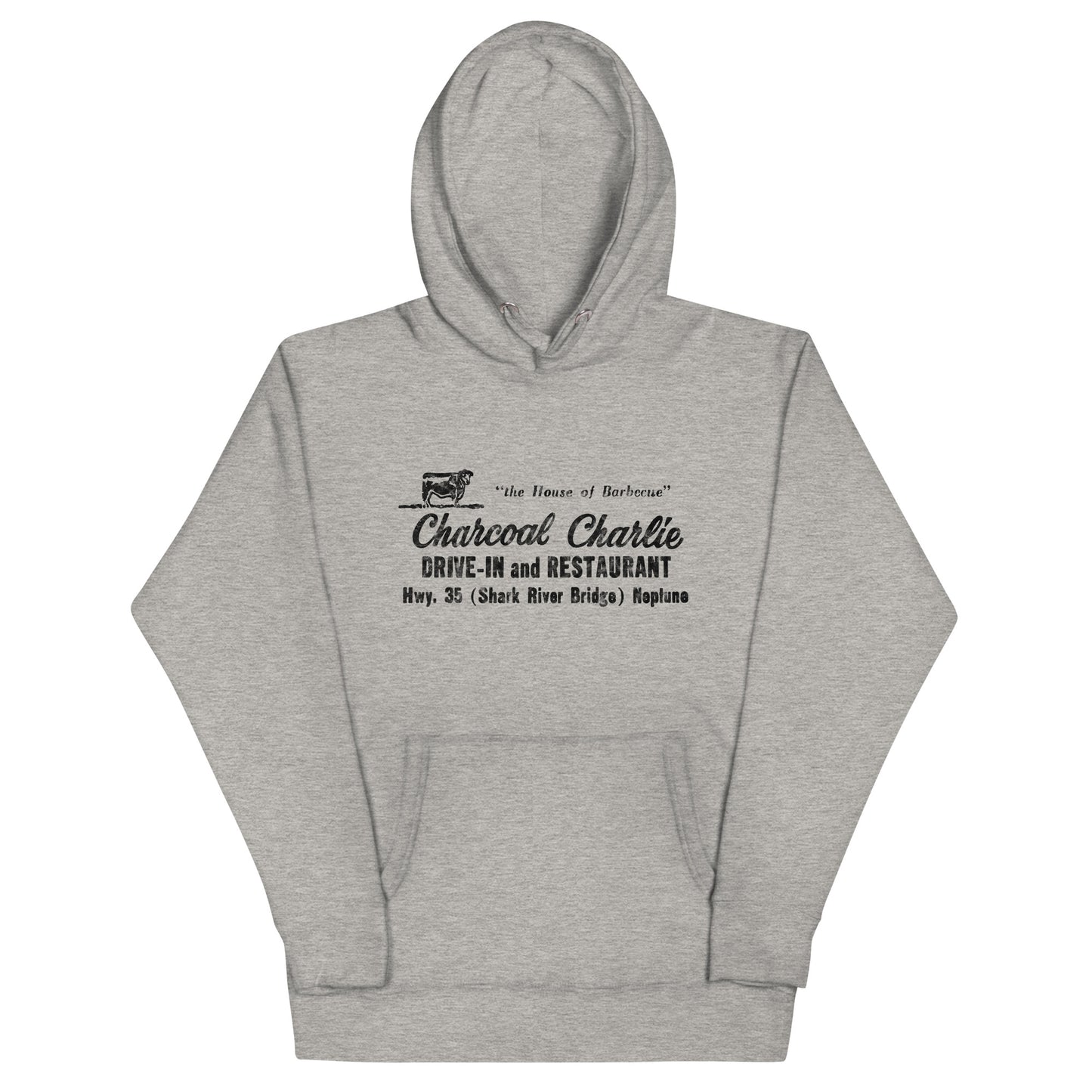 Charcoal Charlie - NEPTUNE - Unisex Hoodie Carbon Grey