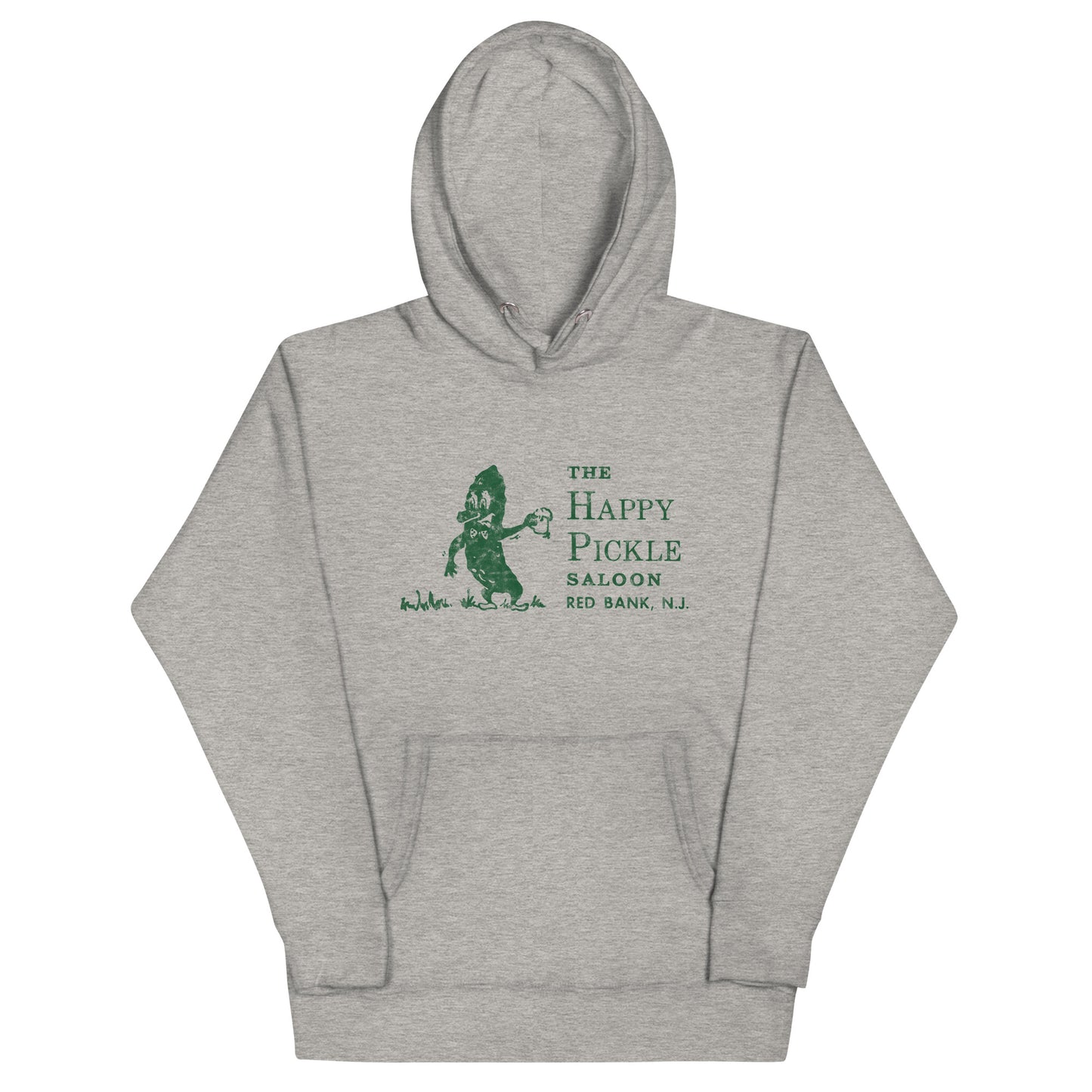 The Happy Pickle Saloon - RED BANK - Unisex Hoodie Carbon Grey