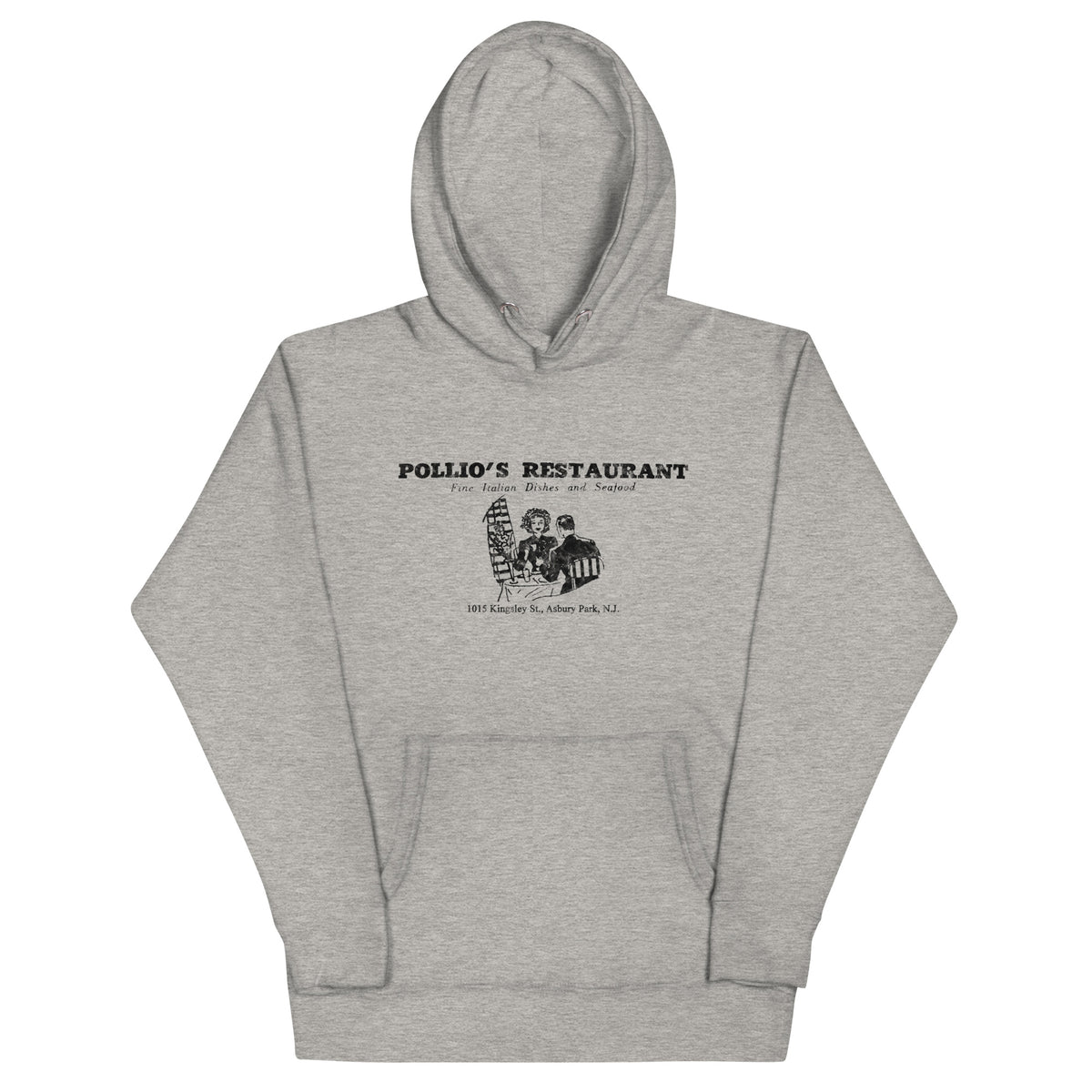Pollio's Restaurant - ASBURY PARK - Unisex Hoodie Carbon Grey