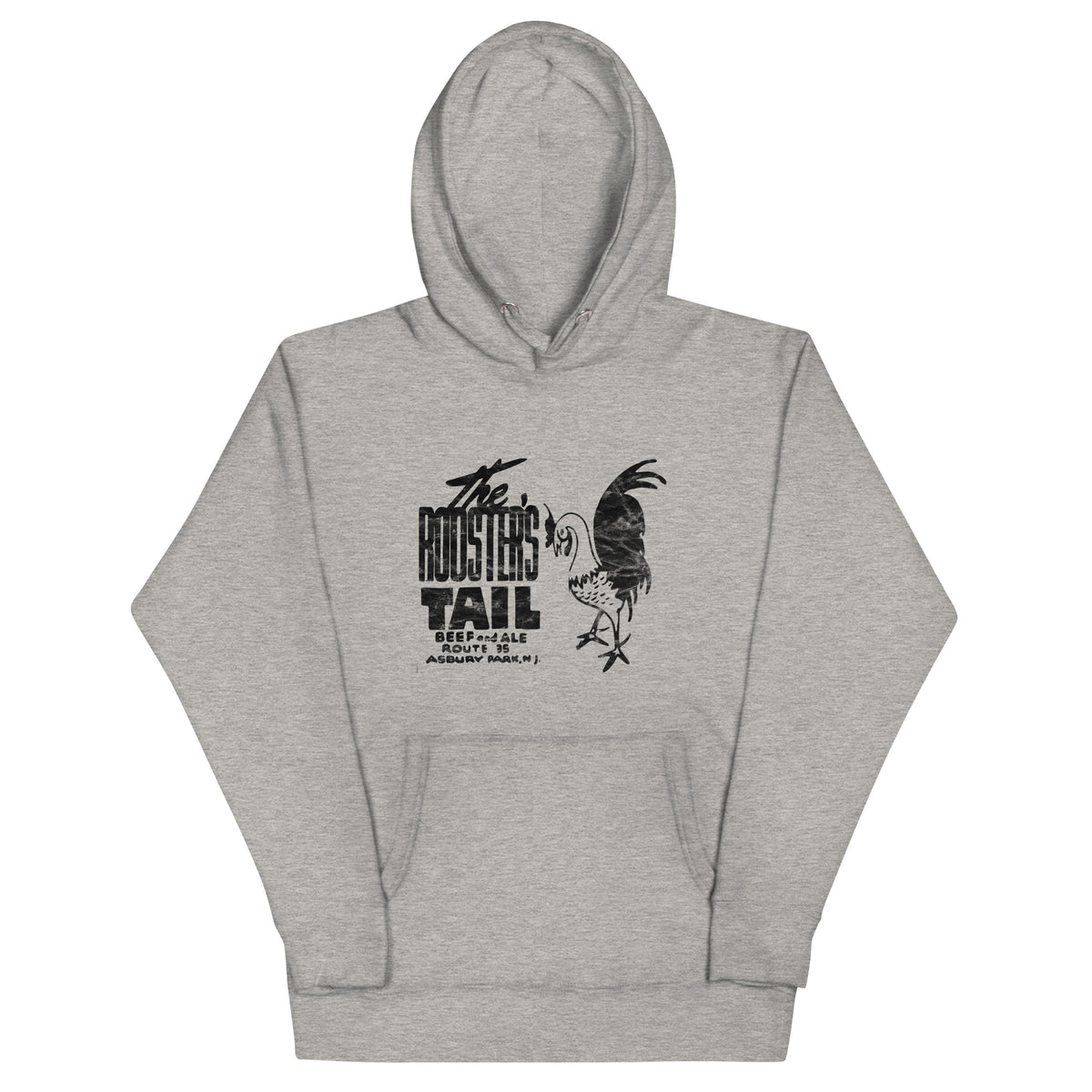The Rooster's Tail - ASBURY PARK - Unisex Hoodie Carbon Grey