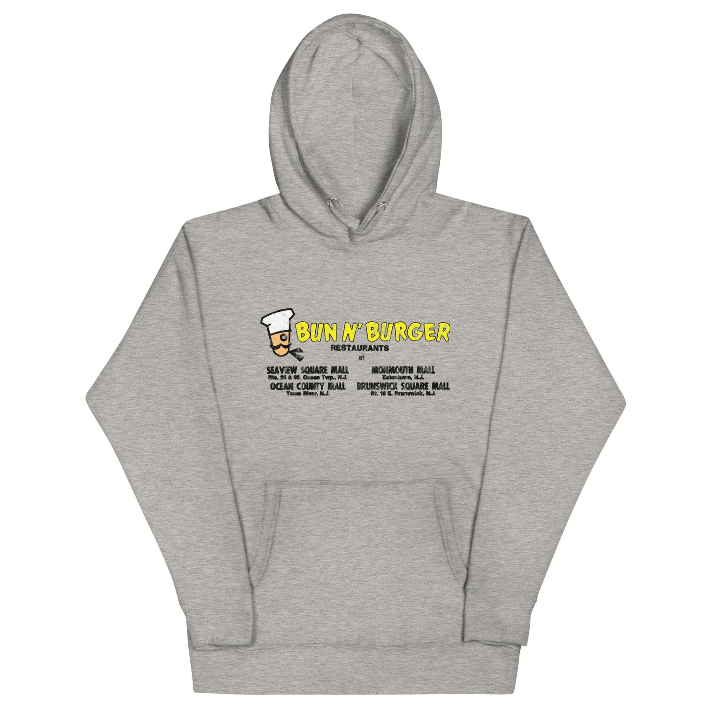 Bun N' Burger - EATONTOWN / OCEAN / TOMS RIVER - Unisex Hoodie Carbon Grey
