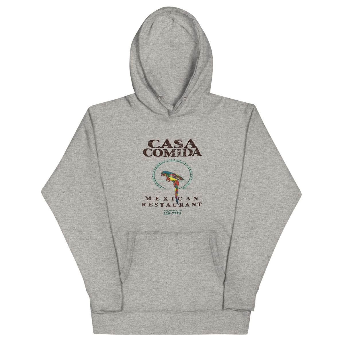 Casa Comida - LONG BRANCH - Unisex Hoodie Carbon Grey