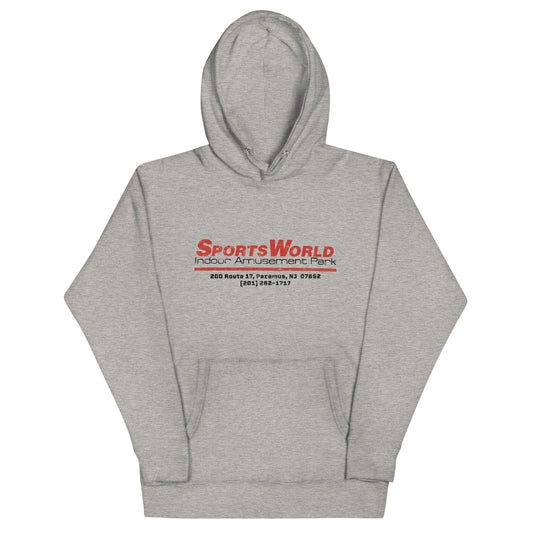 SportsWorld Indoor Amusement Park - PARAMUS - Unisex Hoodie Carbon Grey