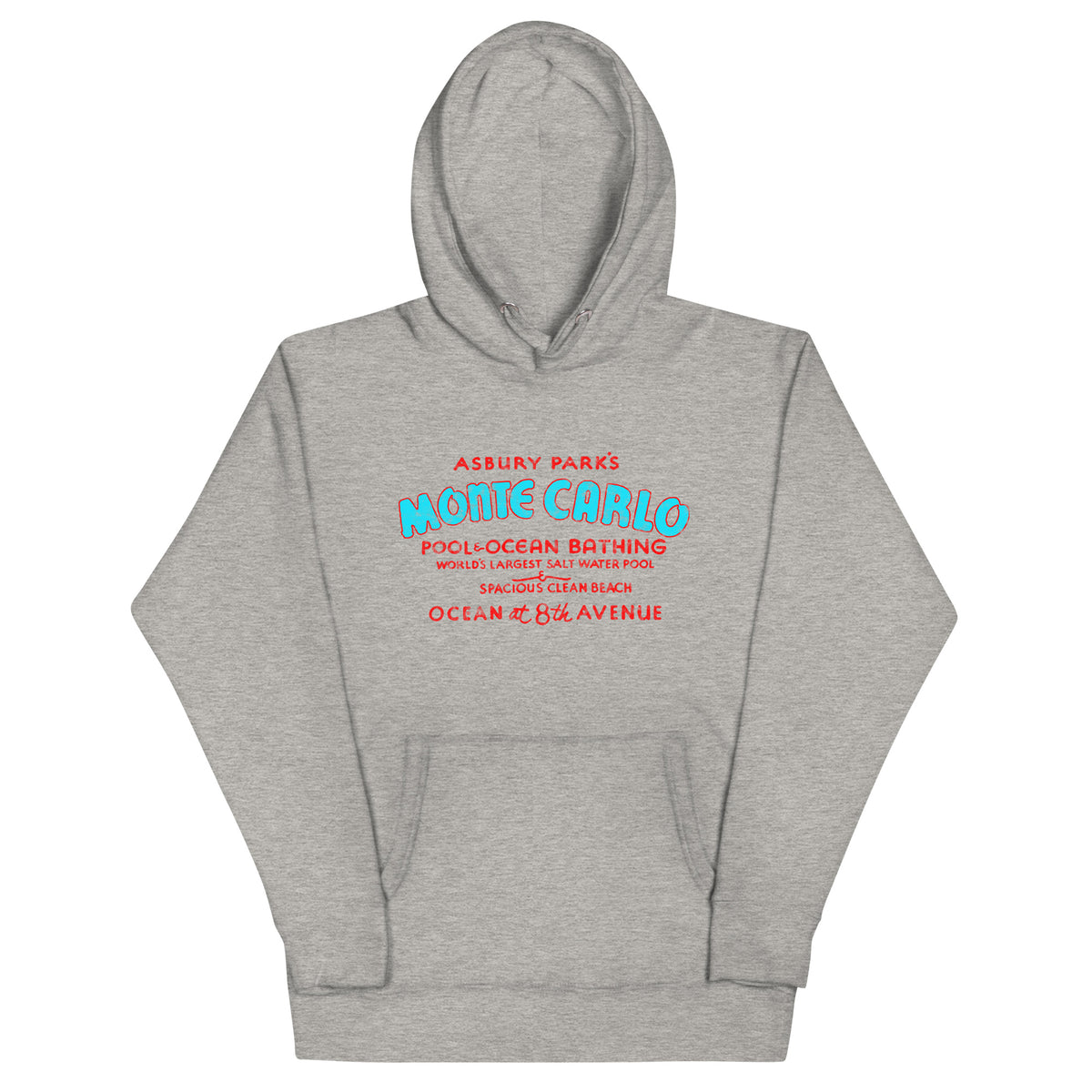 Monte Carlo Pool - ASBURY PARK - Unisex Hoodie Carbon Grey