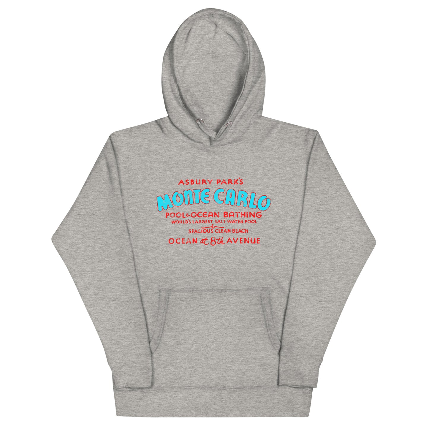Monte Carlo Pool - ASBURY PARK - Unisex Hoodie Carbon Grey