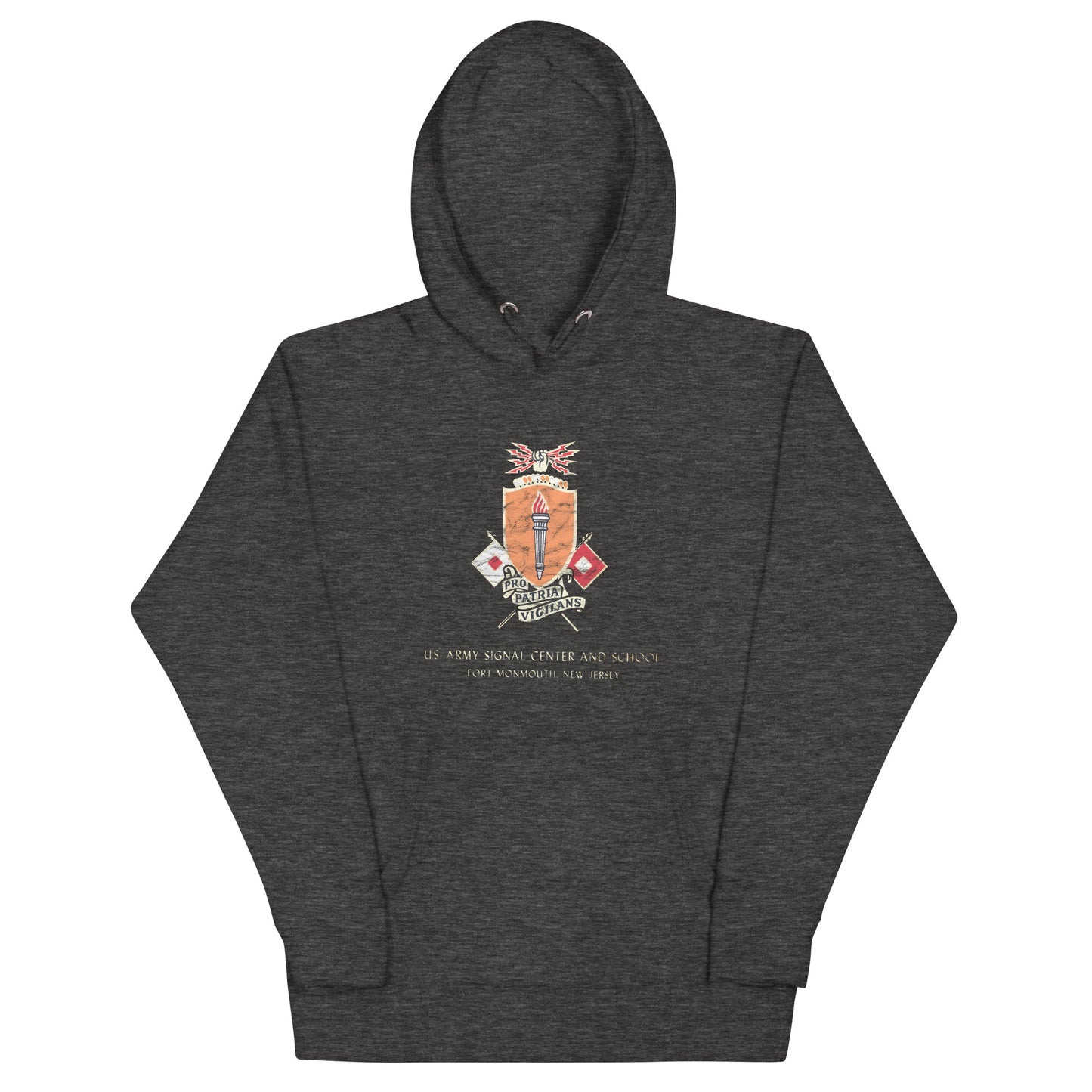 Fort Monmouth U.S. Army Signal Center and School - EATONTOWN - Unisex Hoodie Charcoal Heather