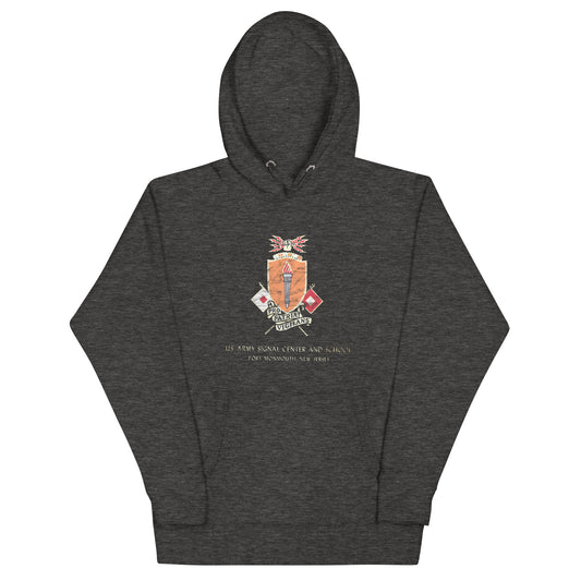 Fort Monmouth U.S. Army Signal Center and School - EATONTOWN - Unisex Hoodie Charcoal Heather