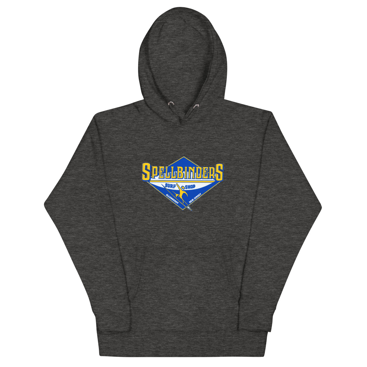Spellbinder's Surf & Snow - ALLENHURST - Unisex Hoodie Charcoal Heather