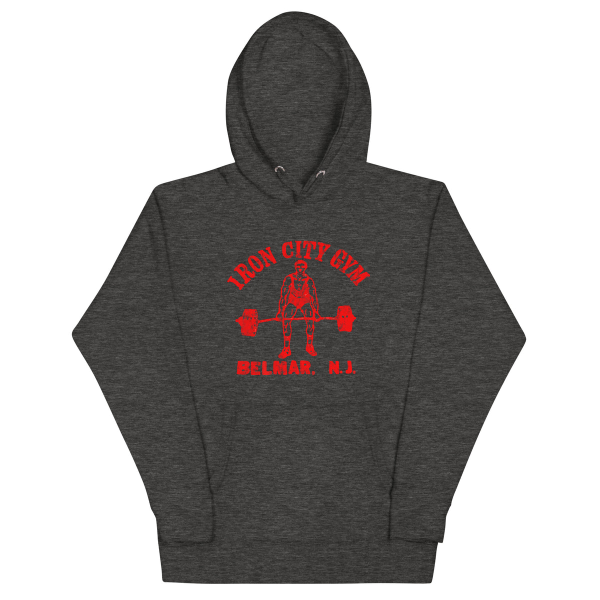 Iron City Gym - BELMAR - Unisex Hoodie Charcoal Heather
