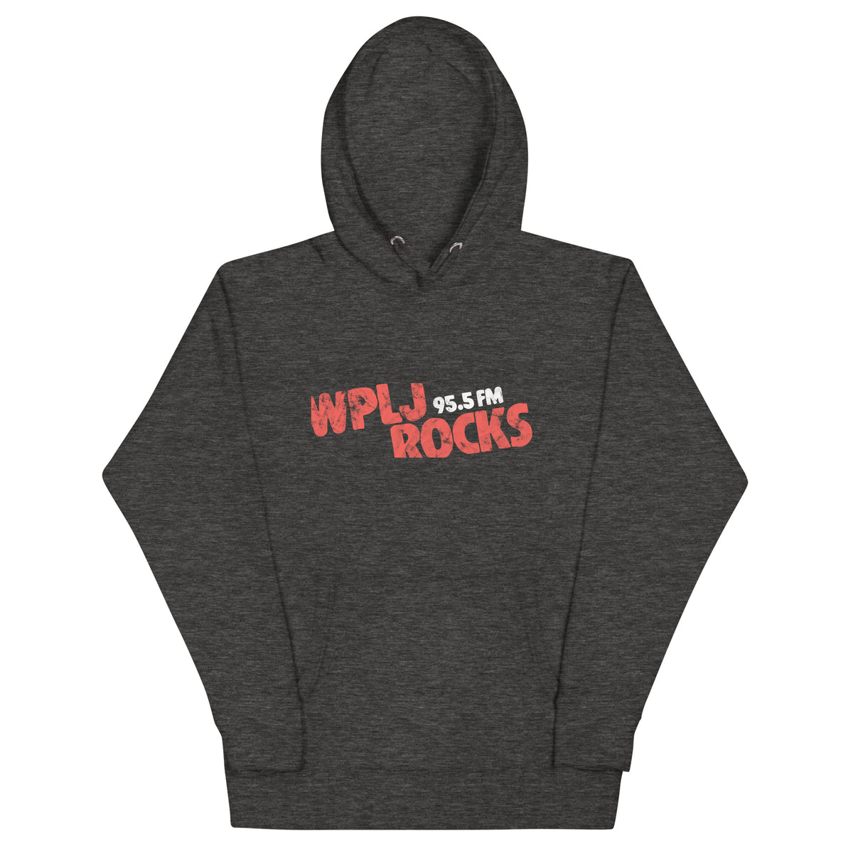 WPLJ 95.5 Rocks - NEW JERSEY / NEW YORK / CONNECTICUT - Unisex Hoodie Charcoal Heather