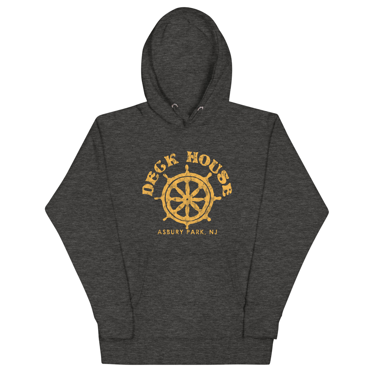 Deck House - ASBURY PARK - Unisex Hoodie Charcoal Heather