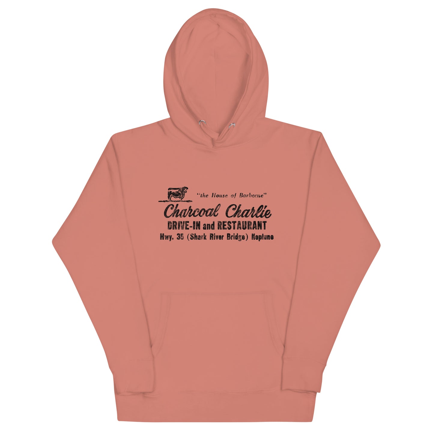 Charcoal Charlie - NEPTUNE - Unisex Hoodie Dusty Rose