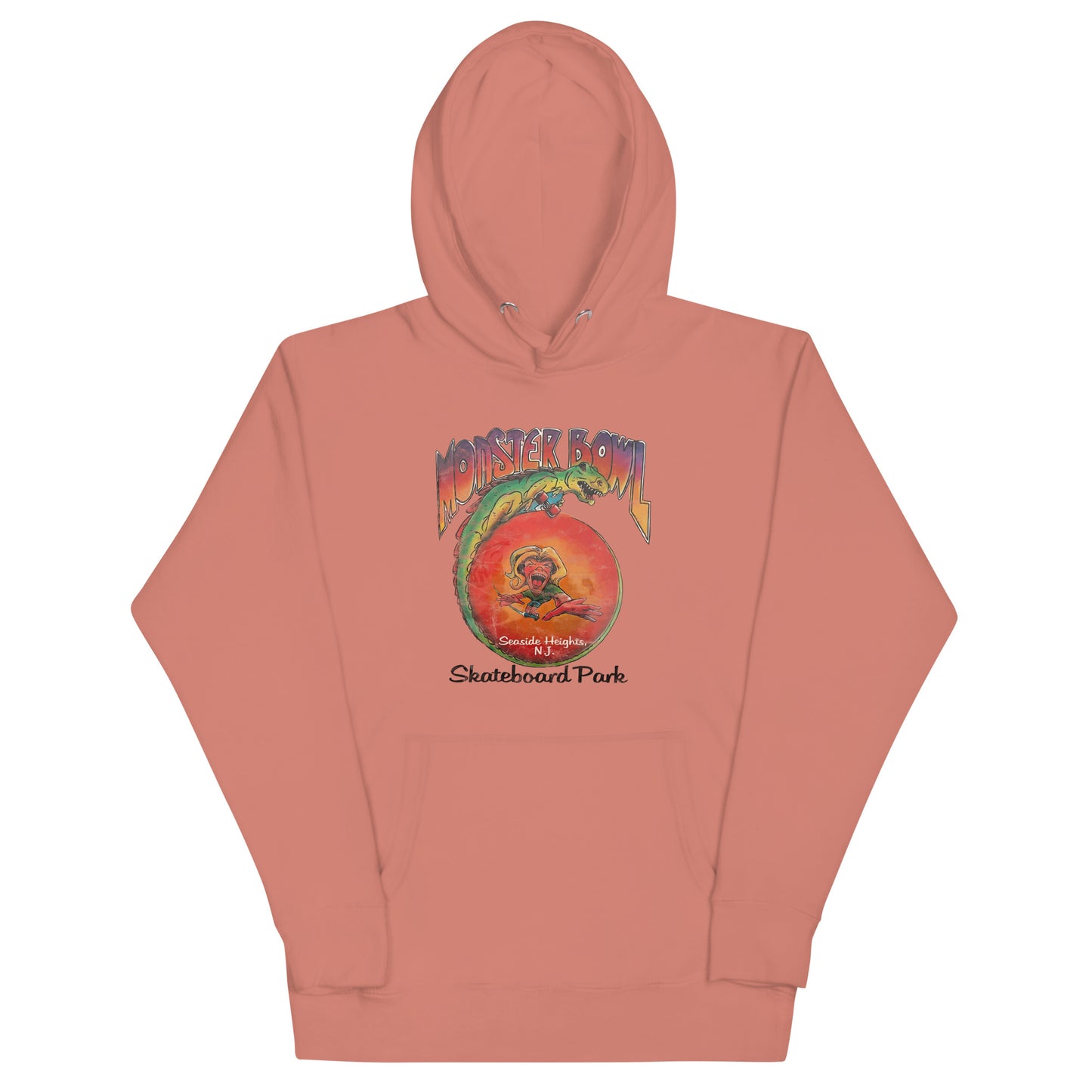 Monster Bowl Skateboard Park - SEASIDE HEIGHTS - Unisex Hoodie Dusty Rose