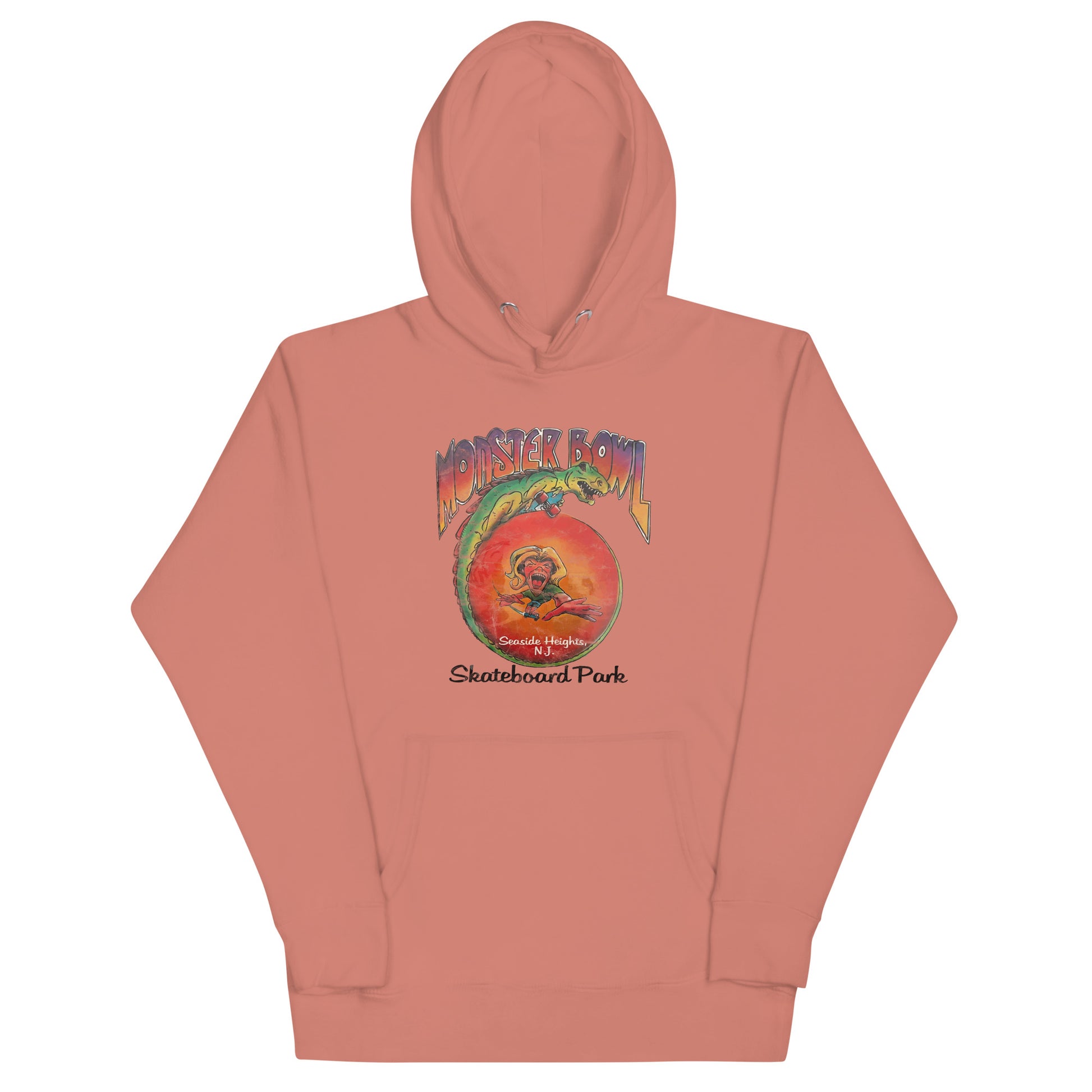 Monster Bowl Skateboard Park - SEASIDE HEIGHTS - Unisex Hoodie Dusty Rose