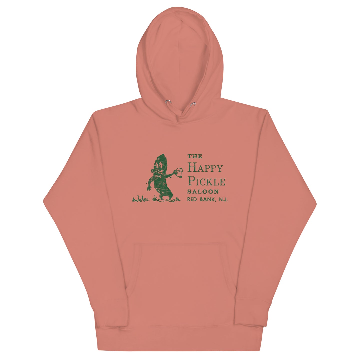 The Happy Pickle Saloon - RED BANK - Unisex Hoodie Dusty Rose