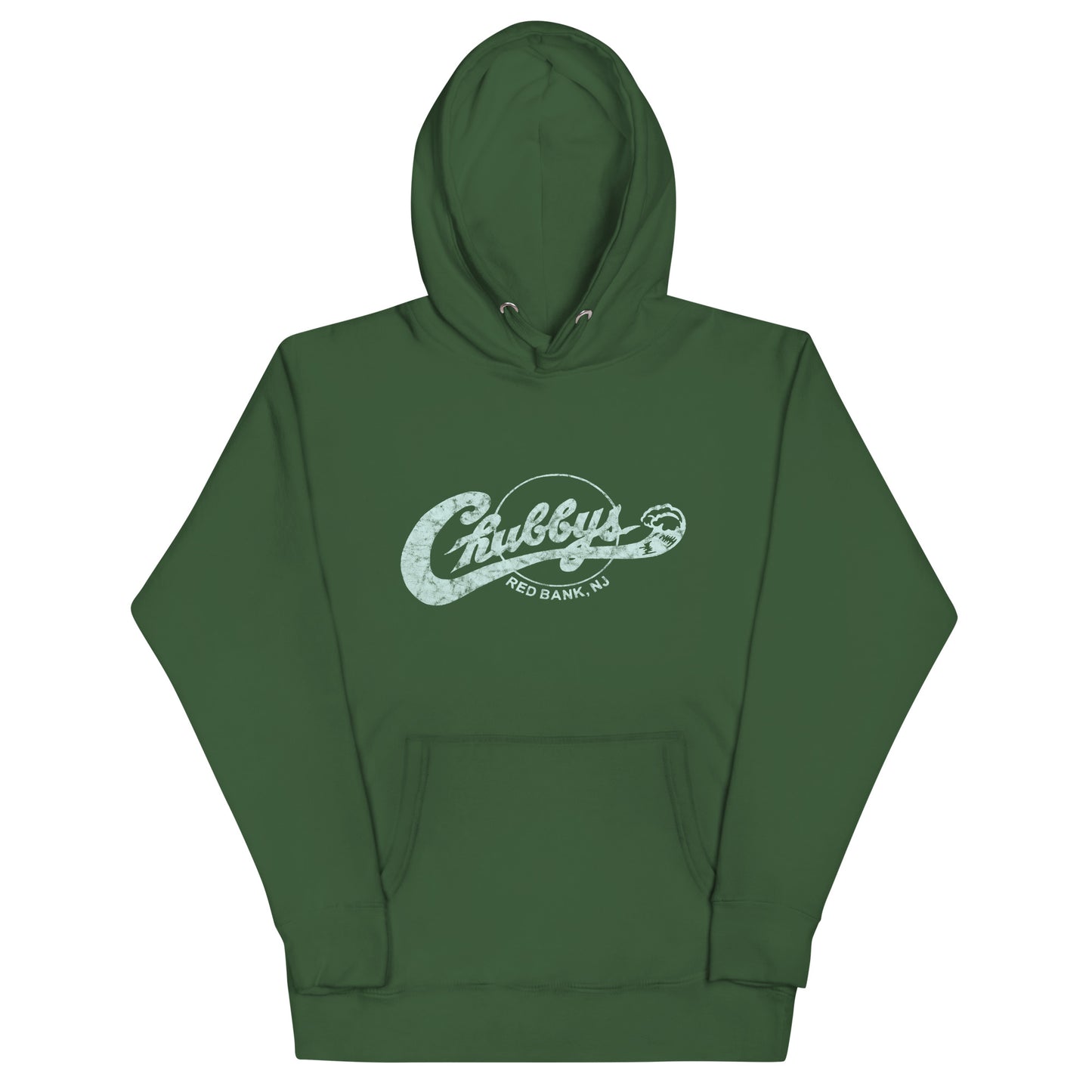 Chubby's - RED BANK - Unisex Hoodie Forest Green