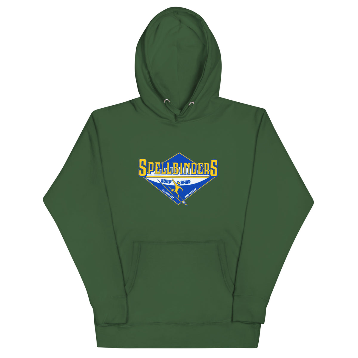 Spellbinder's Surf & Snow - ALLENHURST - Unisex Hoodie Forest Green