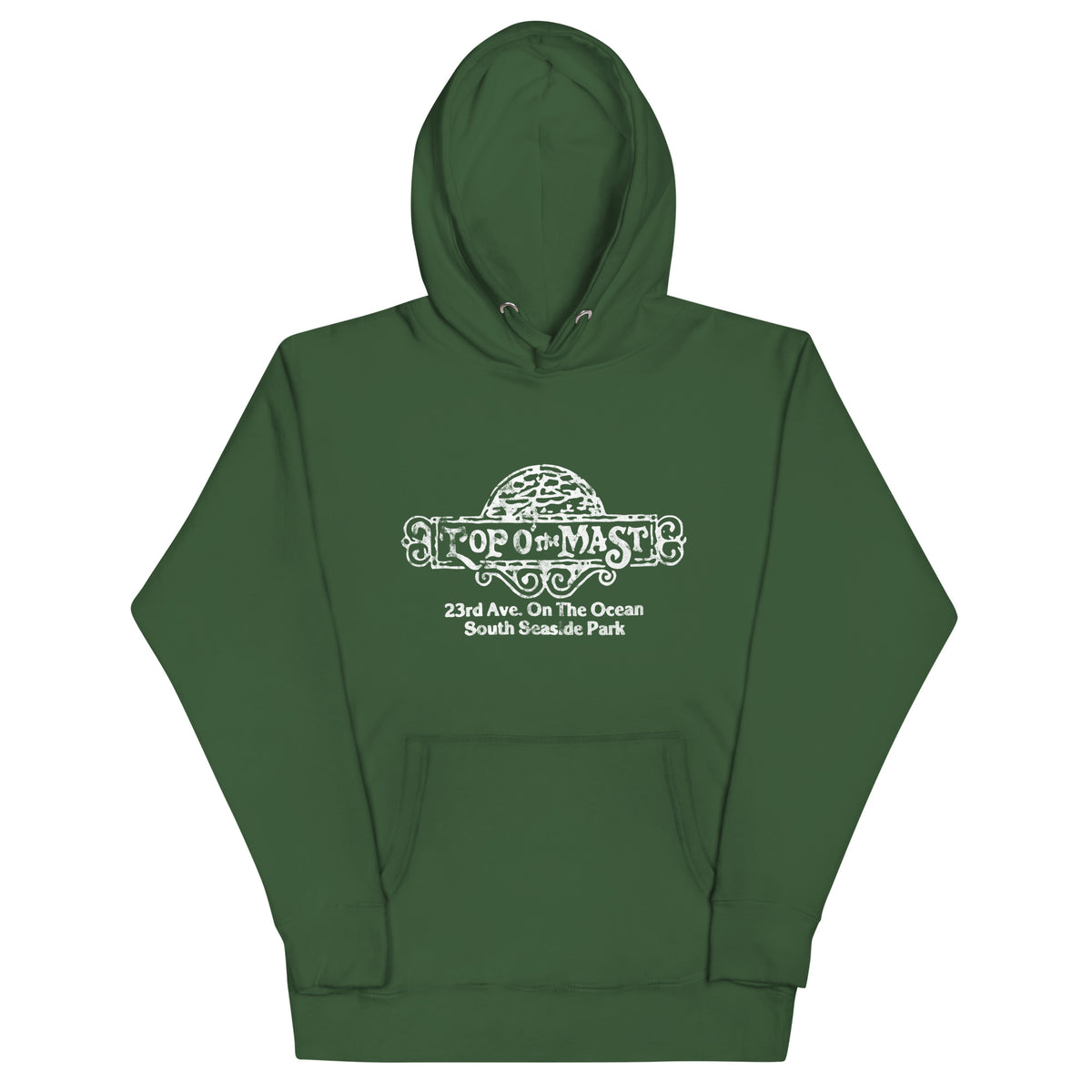 Top O' The Mast - SEASIDE PARK - Unisex Hoodie Forest Green