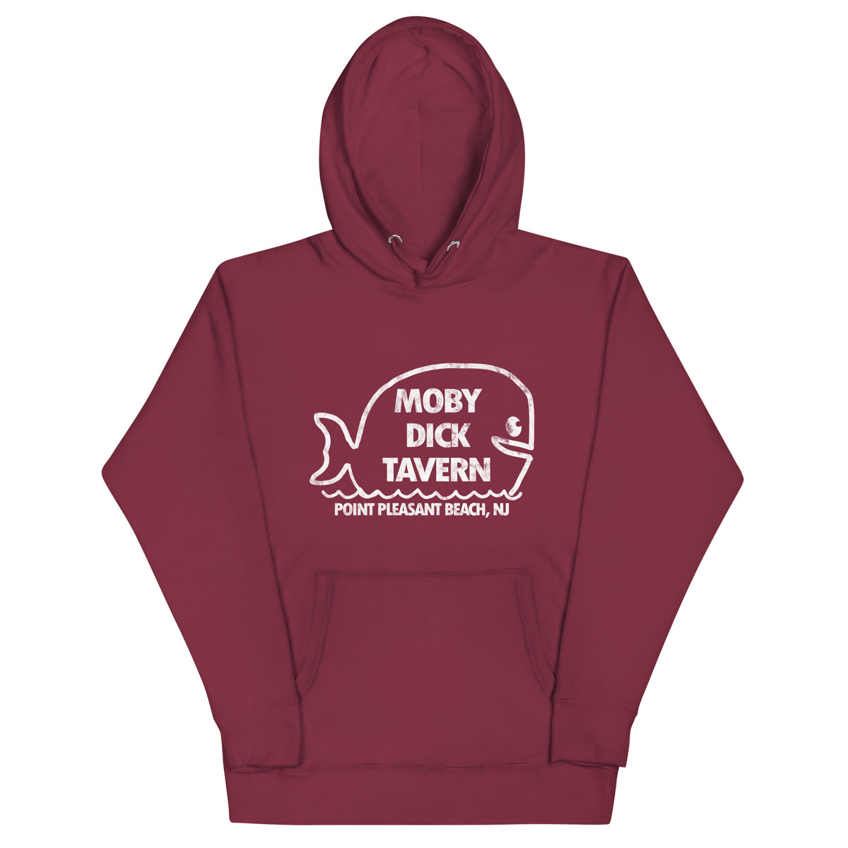 Moby Dick Tavern - POINT PLEASANT BEACH - Unisex Hoodie Maroon