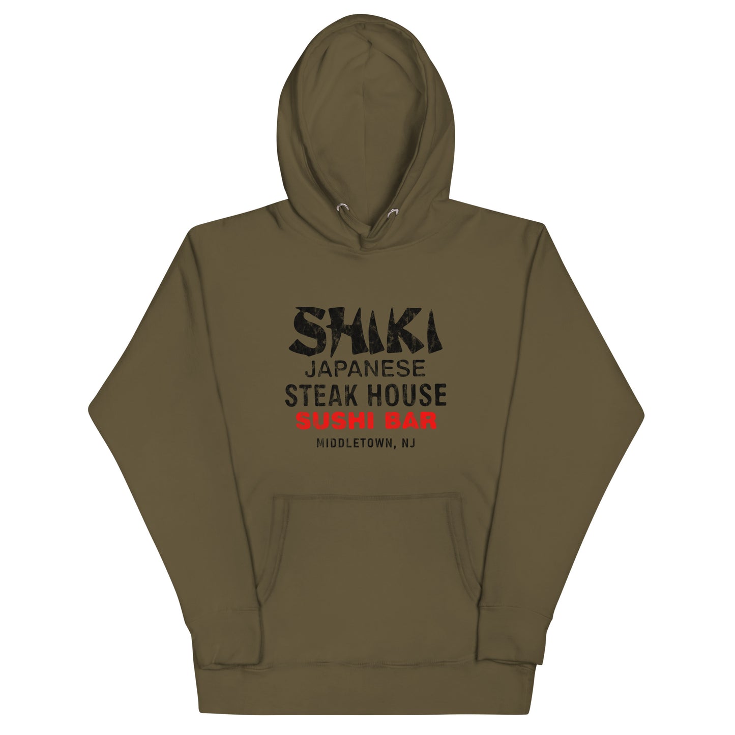 Shiki Japanese Steak House - MIDDLETOWN - Unisex Hoodie Military Green