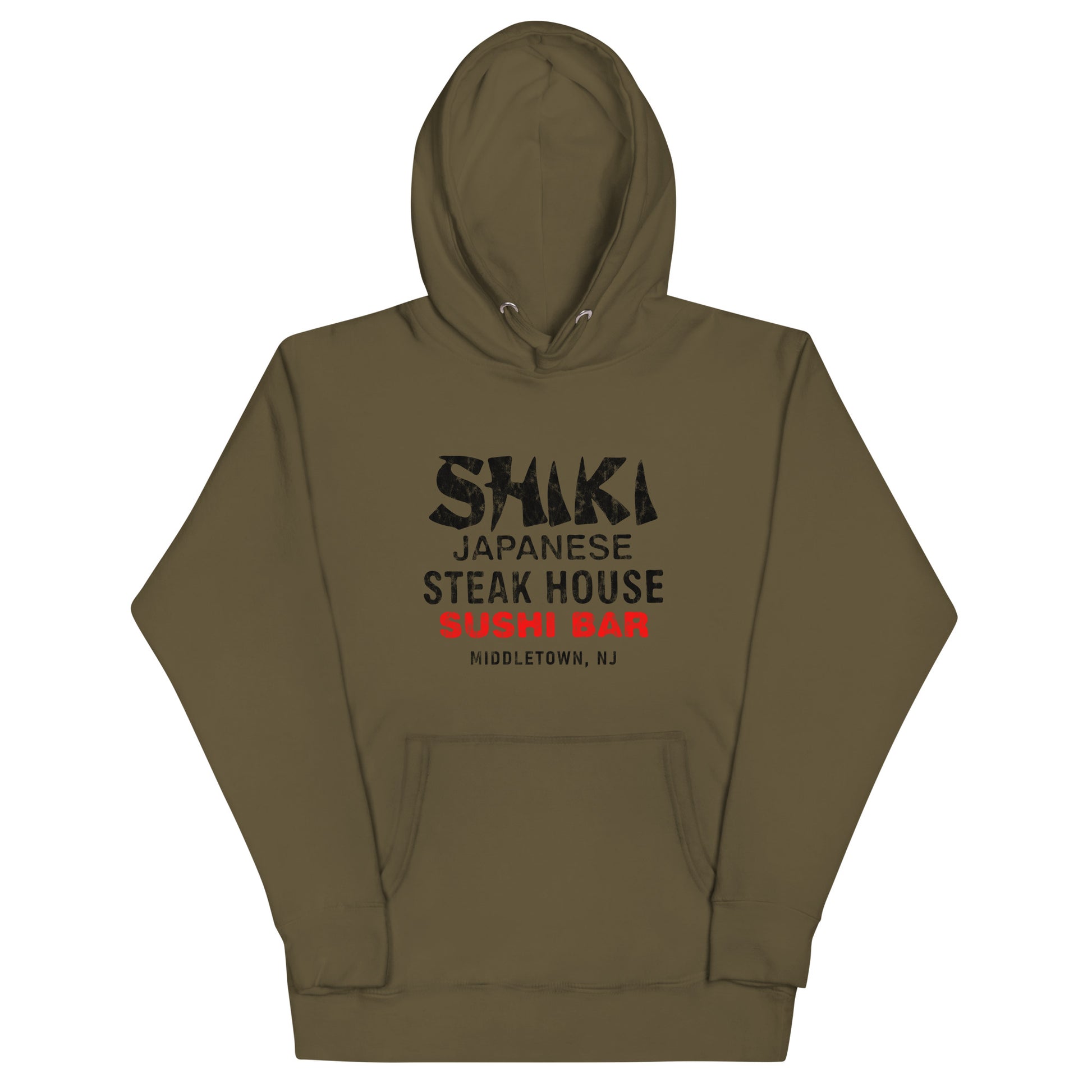 Shiki Japanese Steak House - MIDDLETOWN - Unisex Hoodie Military Green