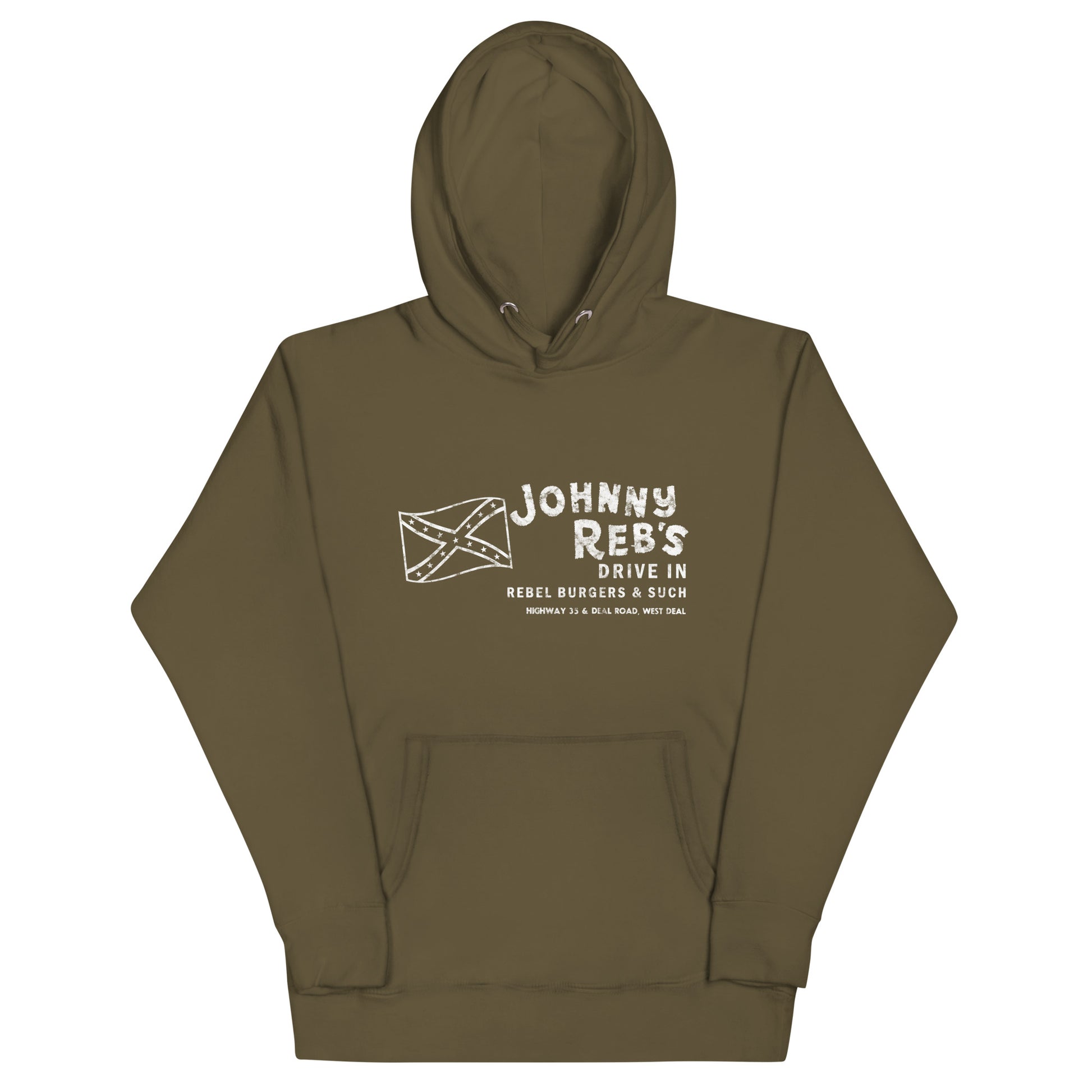 Johnny Reb's - OCEAN - Unisex Hoodie Military Green