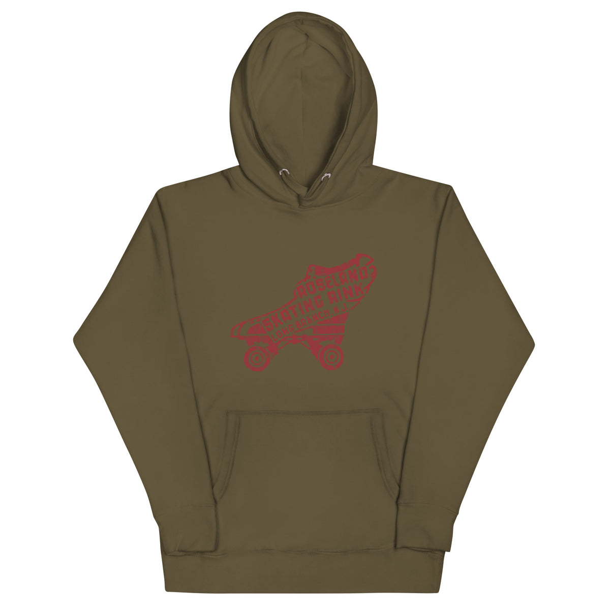 Roseland Skating Rink - LONG BRANCH - Unisex Hoodie Military Green