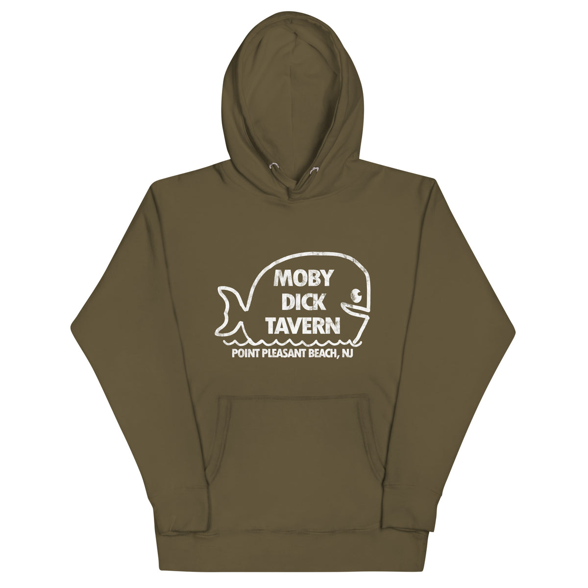 Moby Dick Tavern - POINT PLEASANT BEACH - Unisex Hoodie Military Green
