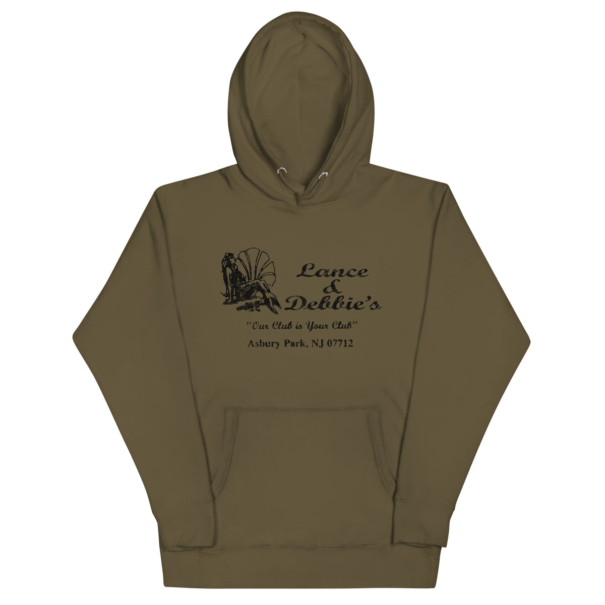 Lance & Debbie's - ASBURY PARK - Unisex Hoodie Military Green