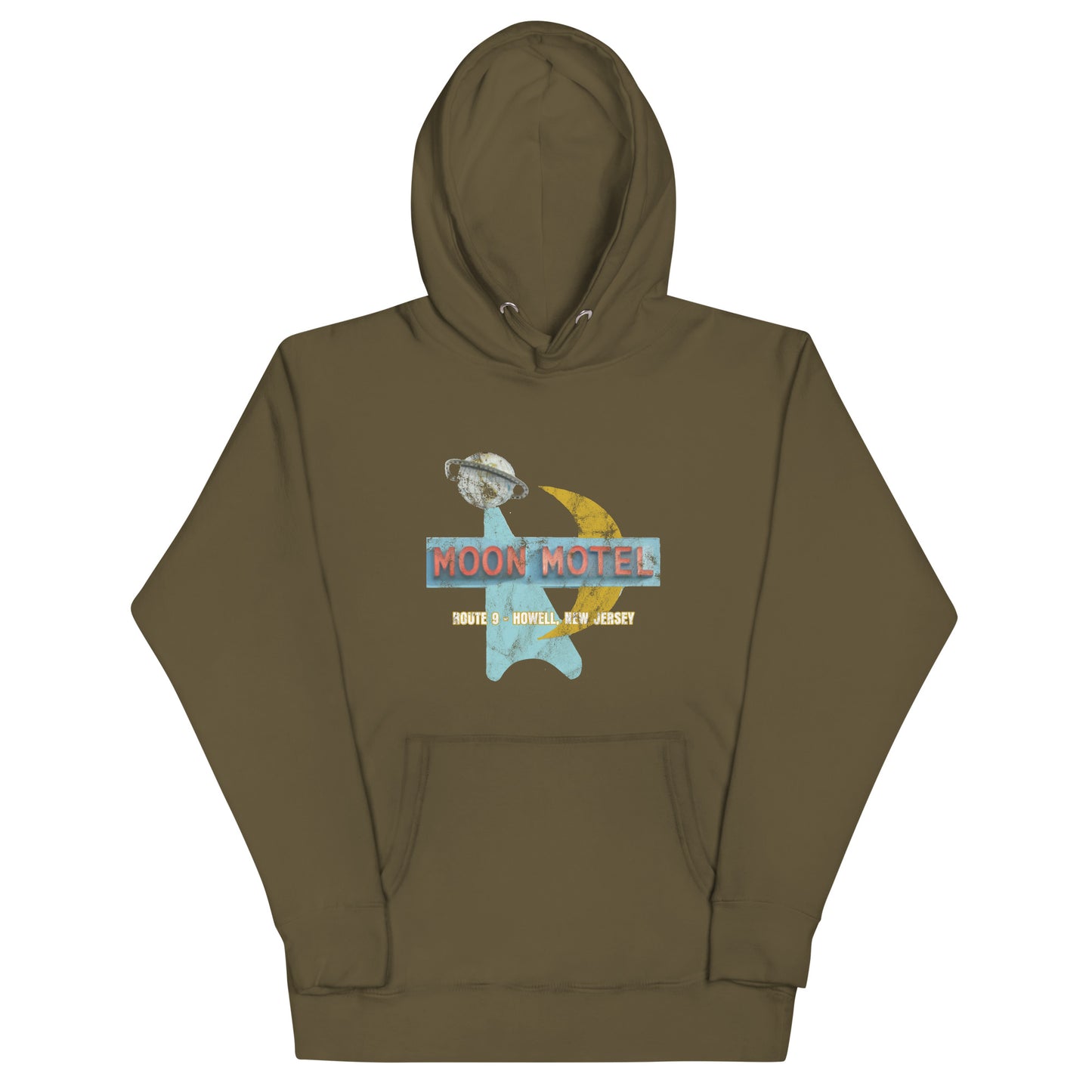 Moon Motel - HOWELL - Unisex Hoodie Military Green