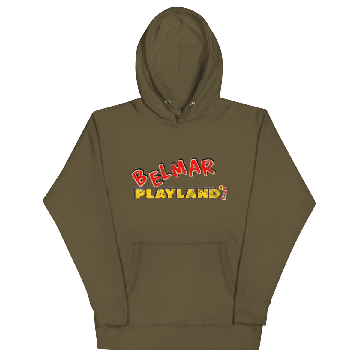 Belmar Playland - BELMAR - Unisex Hoodie Military Green