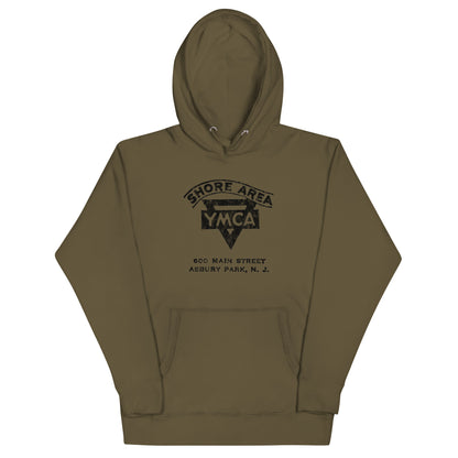 Shore Area YMCA - ASBURY PARK - Unisex Hoodie Military Green