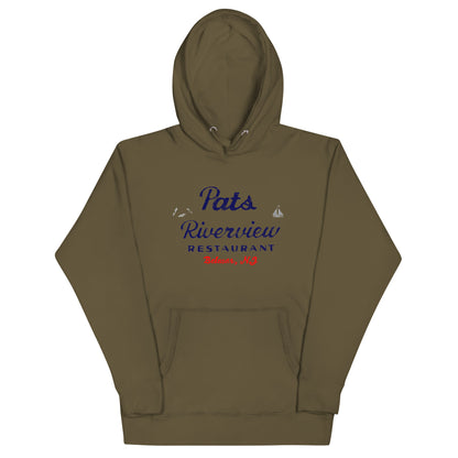 Pat's Riverview Diner- BELMAR - Unisex Hoodie Military Green