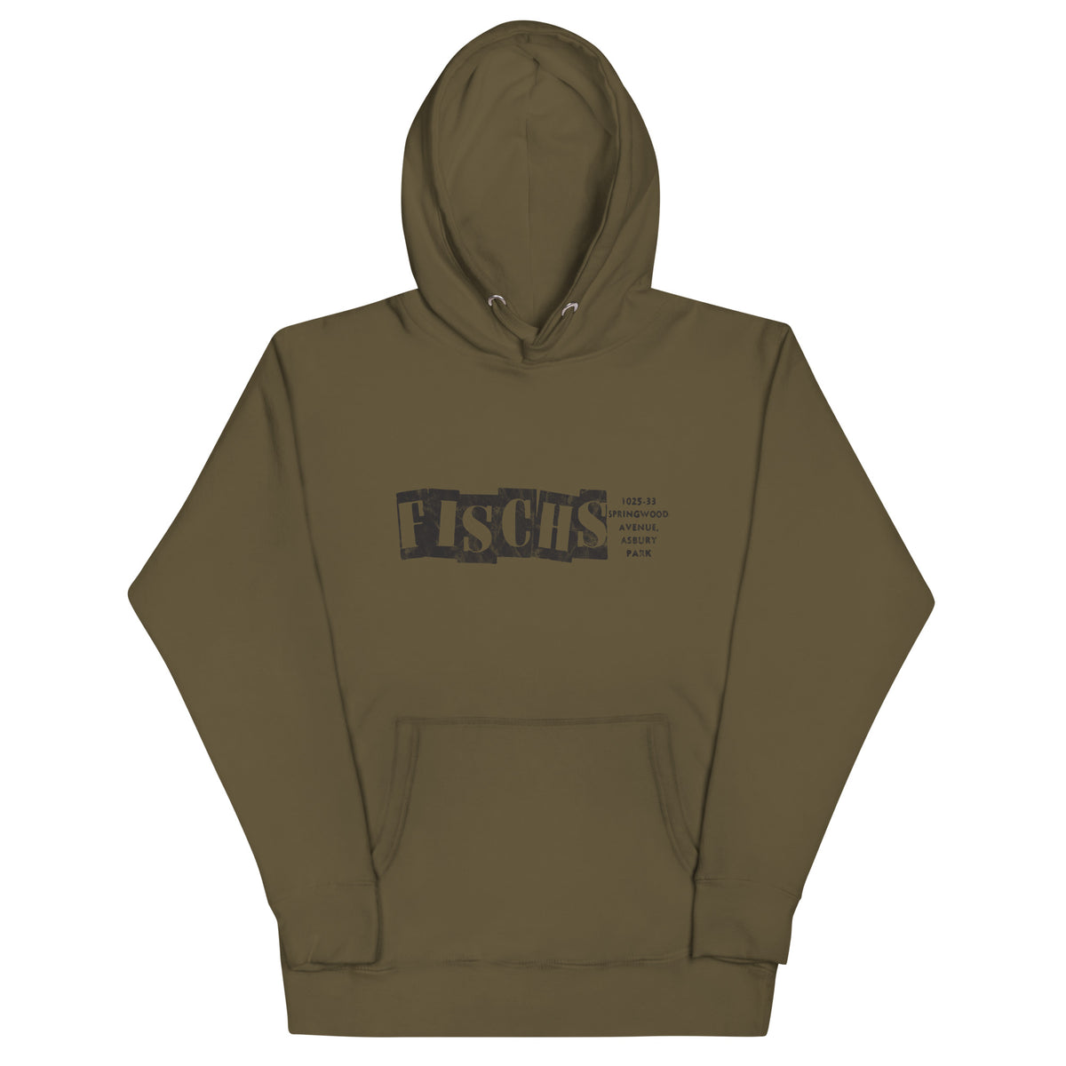 Fisch's - ASBURY PARK - Unisex Hoodie Military Green