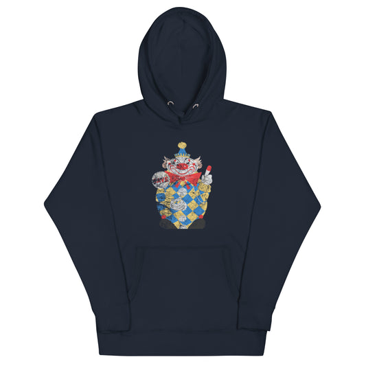 Calico The Evil Clown / Food Circus - MIDDLETOWN - Unisex Hoodie Navy Blazer