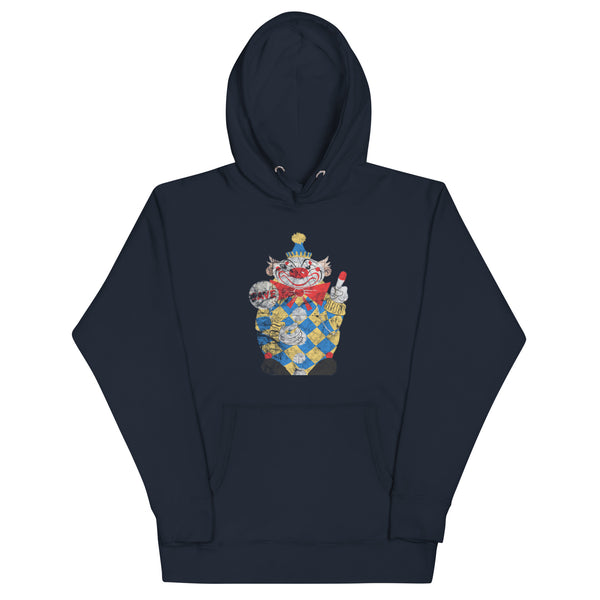 Calico The Evil Clown / Food Circus - MIDDLETOWN - Unisex Hoodie Navy Blazer