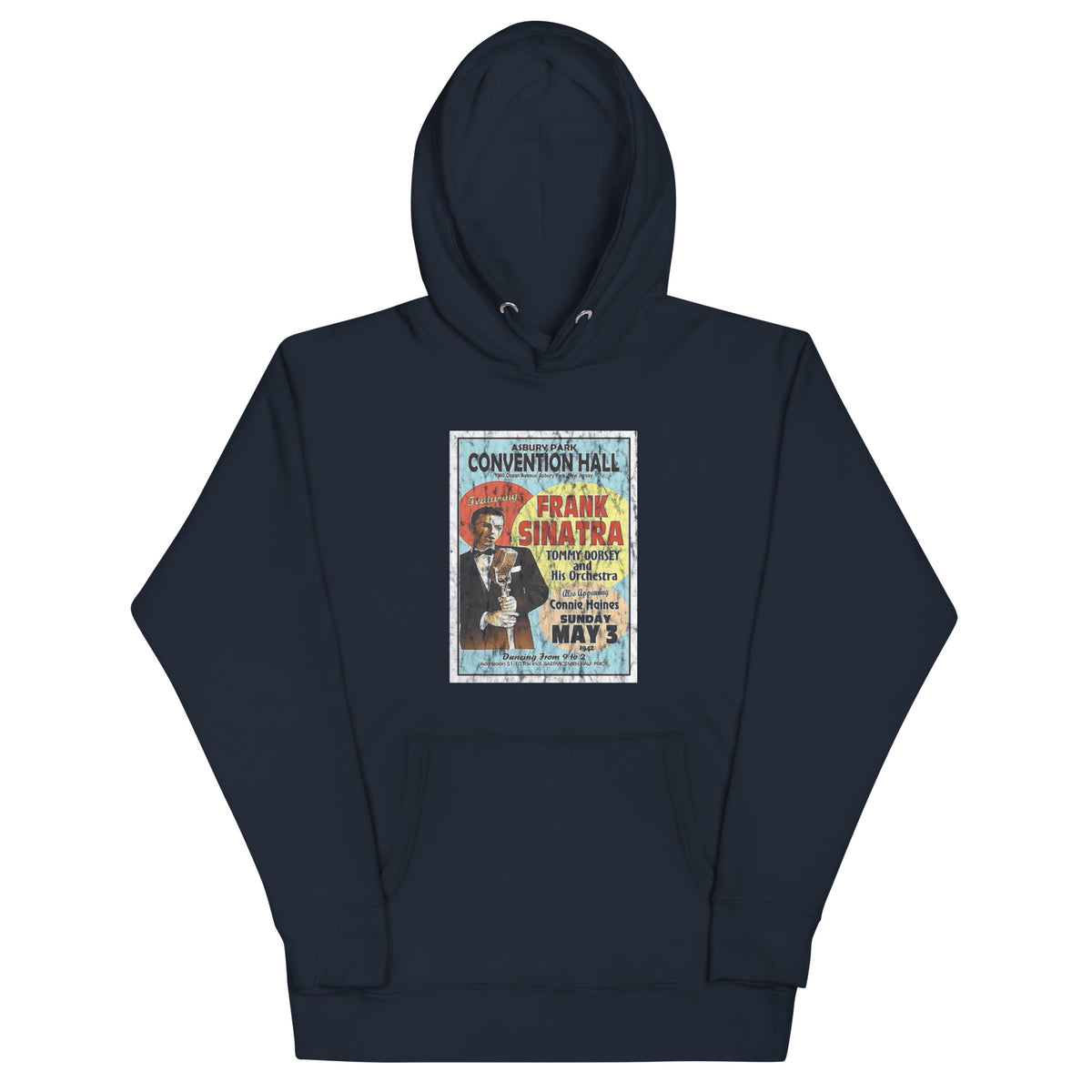 Sinatra at Convention Hall - ASBURY PARK - Unisex Hoodie Navy Blazer