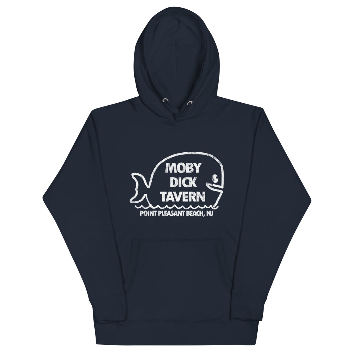 Moby Dick Tavern - POINT PLEASANT BEACH - Unisex Hoodie Navy Blazer