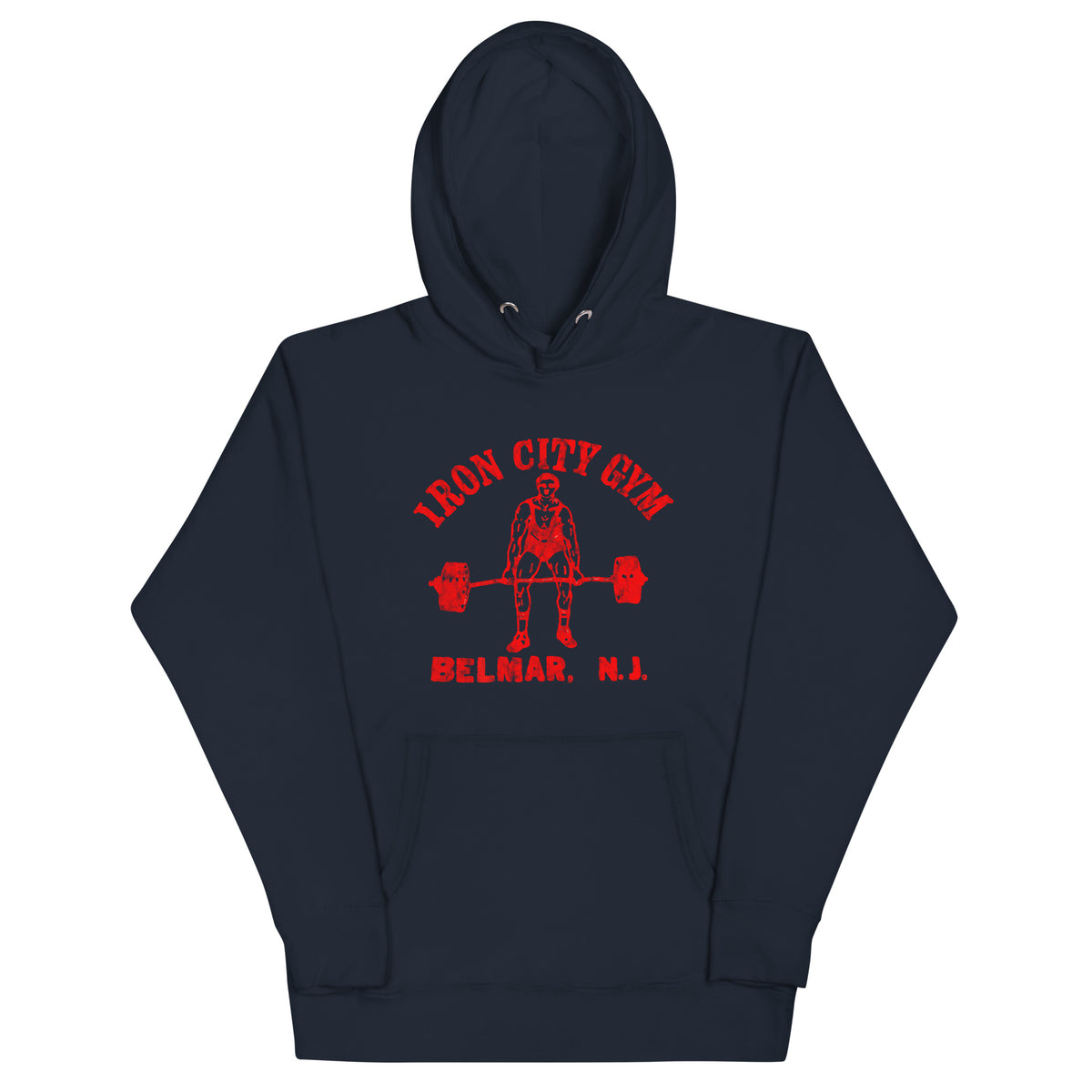 Iron City Gym - BELMAR - Unisex Hoodie Navy Blazer