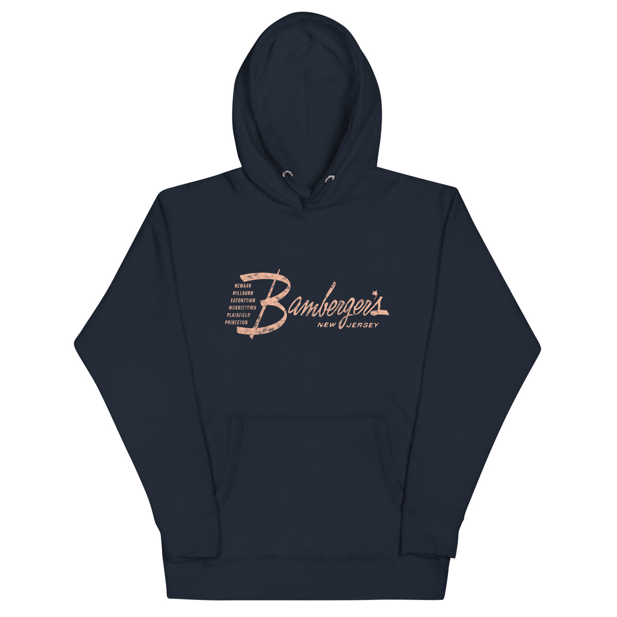 Bamberger's - NEW JERSEY - Unisex Hoodie Navy Blazer