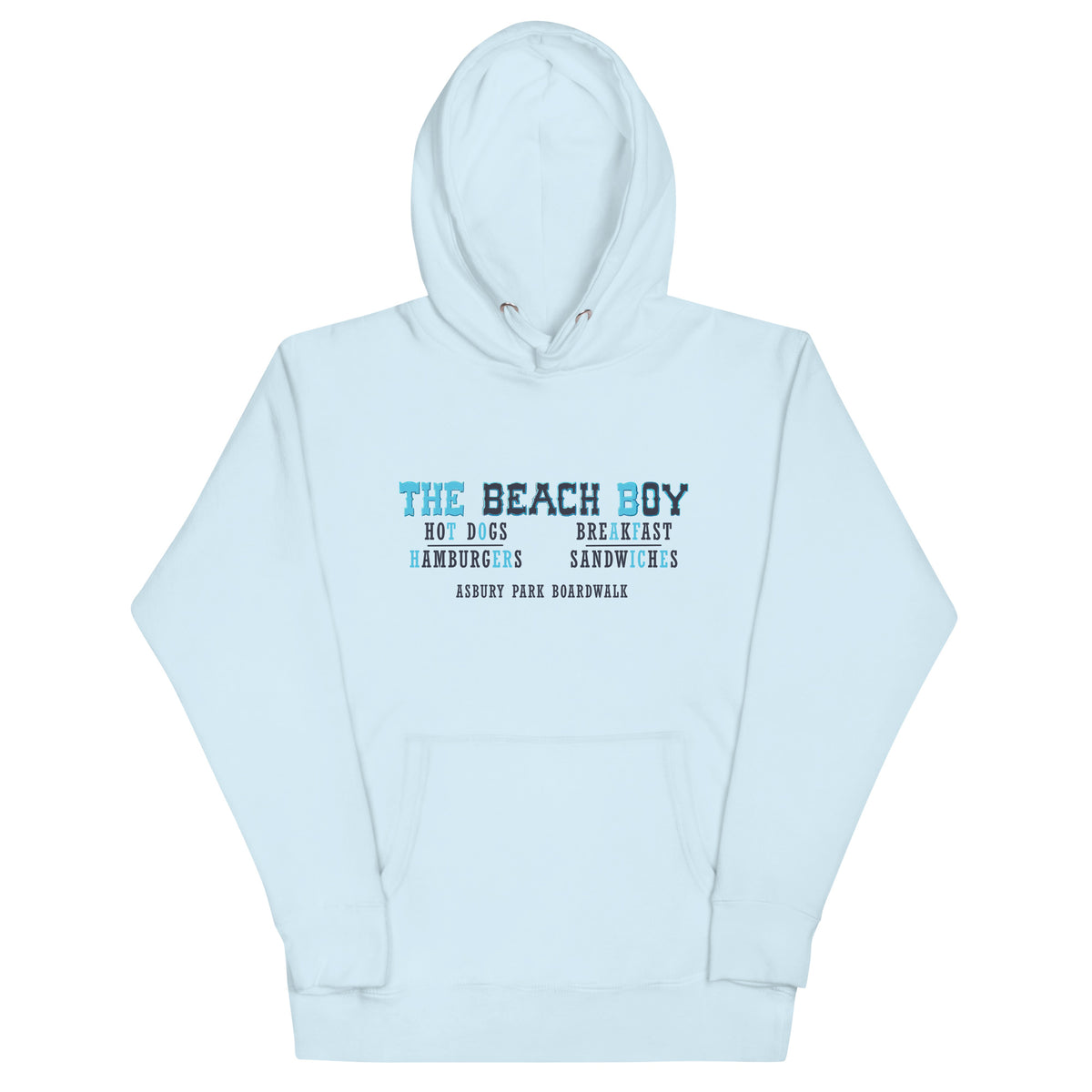 The Beach Boy - ASBURY PARK - Unisex Hoodie Sky Blue