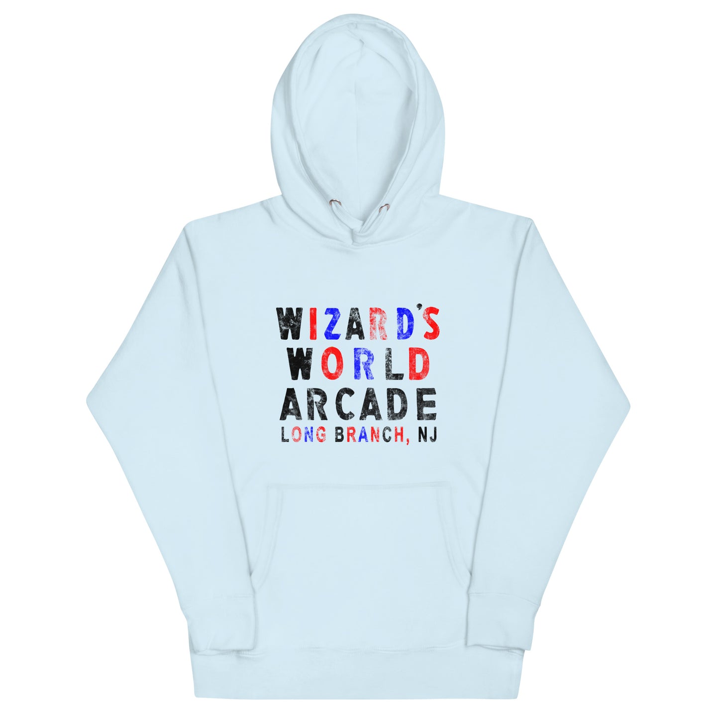 Wizard's World Arcade - LONG BRANCH - Unisex Hoodie Sky Blue